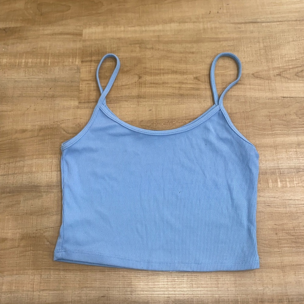 Brandy Melville Sky Blue Ribbed Camisole